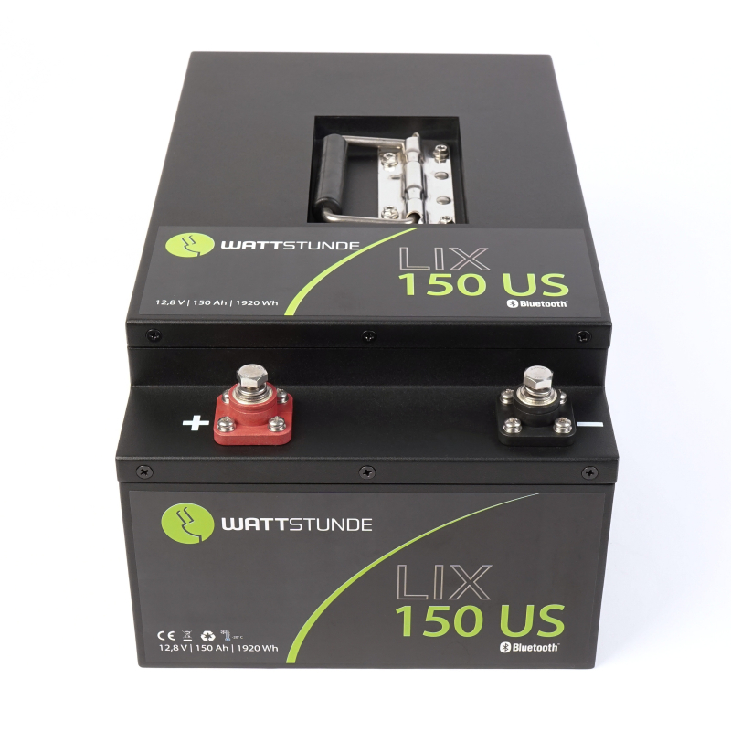 WATTSTUNDEÂ® Lithium 150Ah LiFePO4 Untersitz Batterie LIX150-US